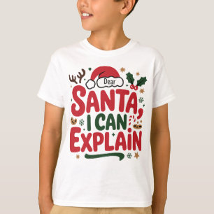 Lieber Weihnachtsmann kann den Kinderjungen erklär T-Shirt