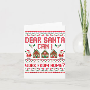 Lieber Weihnachtsmann Kann ich von zu Hause aus ar Karte