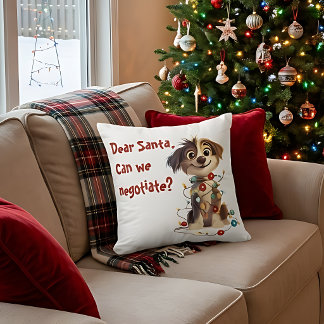 Lieber Weihnachtsmann, können wir verhandeln? Weih Kissen
