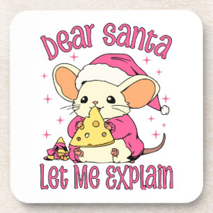 Lieber Weihnachtsmann, lass mich erklären Getränkeuntersetzer