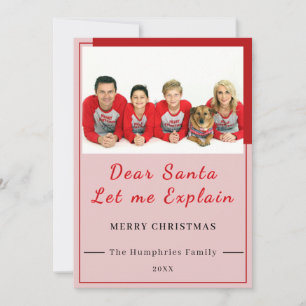 Lieber Weihnachtsmann, lass mich erklären - Lustig Dankeskarte