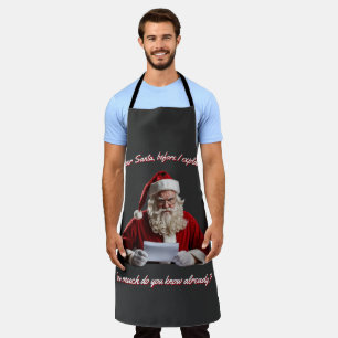 Lieber Weihnachtsmann... Lustiger Weihnachtsmann, Schürze
