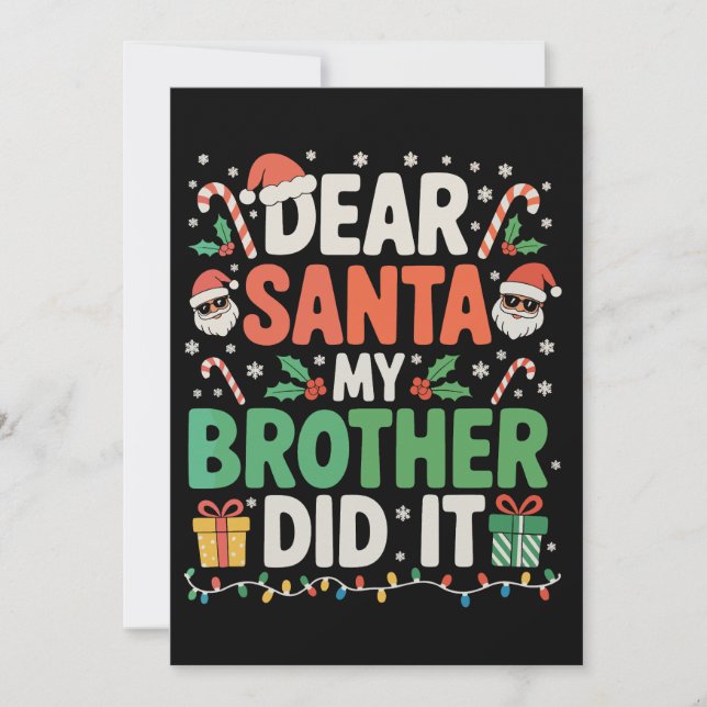 Lieber Weihnachtsmann, mein Bruder hat Weihnachten (Vorderseite)