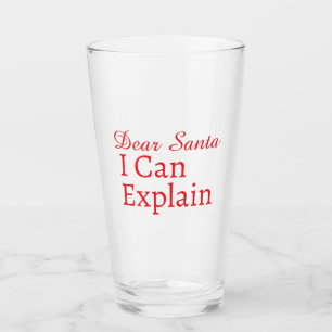 Lieber Weihnachtsmann Personalisierter Text Weihna Glas
