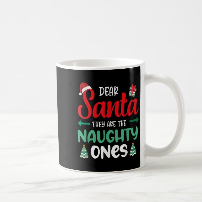 Lieber Weihnachtsmann, schmuddelige Leute, die heu Kaffeetasse (Rechts)