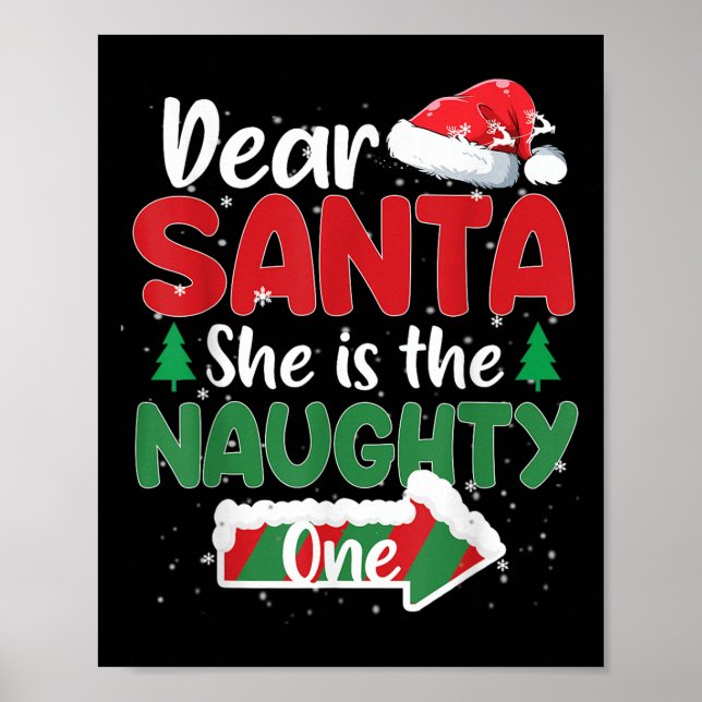 Lieber Weihnachtsmann, sie ist die schmuddeligen,  Poster (Vorne)