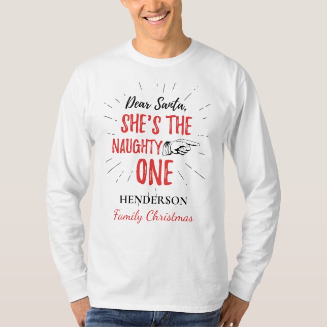 Lieber Weihnachtsmann - sie ist die schmutzige Wei T-Shirt (Vorderseite)