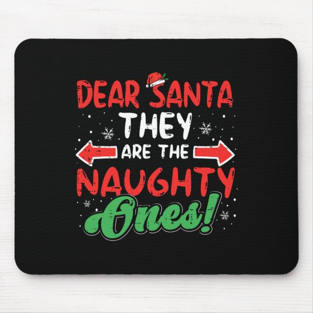 Lieber Weihnachtsmann sie schmutzig Weihnachten We Mousepad (Vorne)