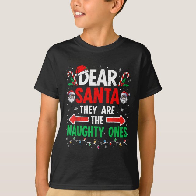 Lieber Weihnachtsmann sie schmutzig Weihnachten We T-Shirt (Vorderseite)