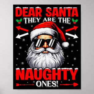 Lieber Weihnachtsmann Sie sind der Unartige Weihna Poster