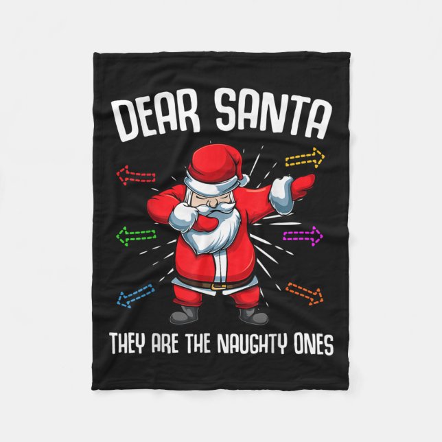 Lieber Weihnachtsmann, sie sind scheußlich wie ein Fleecedecke (Vorderseite)