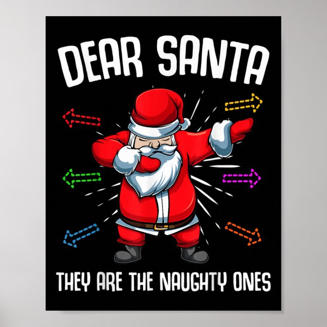 Lieber Weihnachtsmann, sie sind scheußlich wie ein Poster (Vorne)