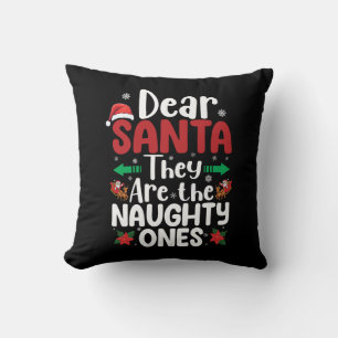 Lieber Weihnachtsmann, sie sind schmutzig, Weihnac Kissen
