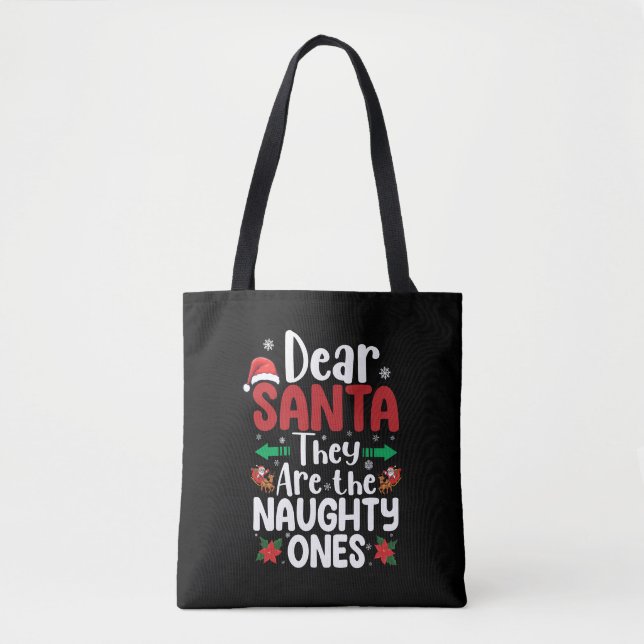 Lieber Weihnachtsmann, sie sind schmutzig, Weihnac Tasche (Vorderseite)