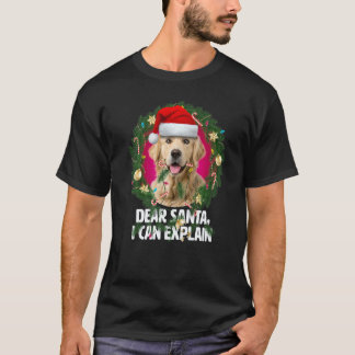 Lieber Weihnachtsmann Süßer Golden Retriever Unart T-Shirt