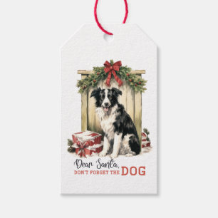 Lieber Weihnachtsmann Vergiss den Hund nicht Geschenkanhänger