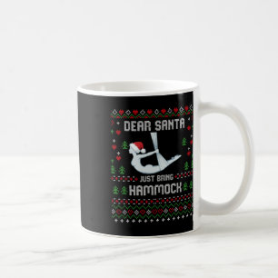 Lieber Weihnachtsmann Weihnachten Aerial Yoga häss Kaffeetasse