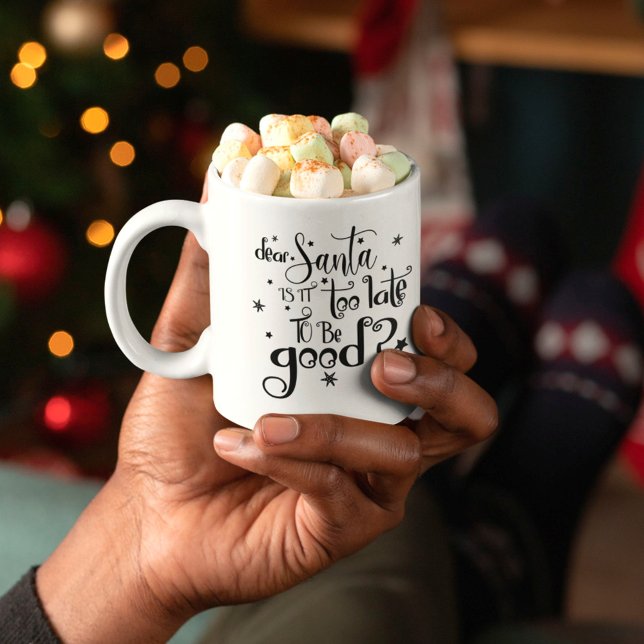 Lieber Weihnachtsmann zu spät, um guten Namen Weih Kaffeetasse (Von Creator hochgeladen)