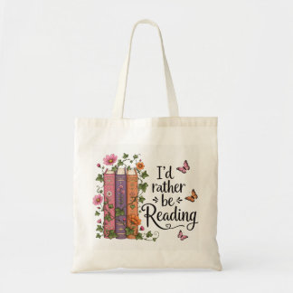 Lieber würde ich alte Bücher lesen - Efeu-Kunst Tragetasche