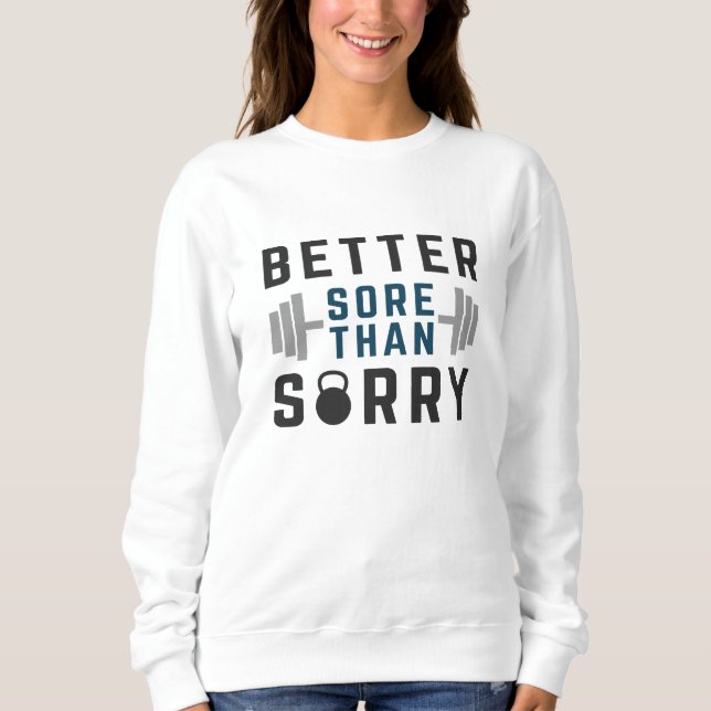 Lieber wütend als Sorry Sweatshirt (Vorderseite)