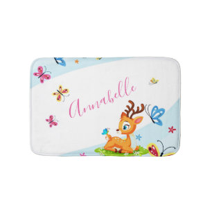 Liebes Baby (Reh) personalisiert Badematte