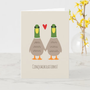 Liebes Enten Hochzeit Gratulation Bräutigam Gratul Karte