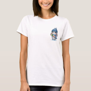 Liebes, frierendes Kaninchen mit gefrorener Karott T-Shirt