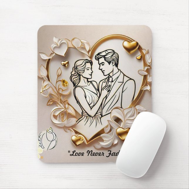 "Liebe's Gentle Whisper" Mousepad (Mit Mouse)