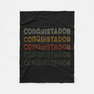 Liebes Herz Conquistador Grunge Vintage Stil Erobe Fleecedecke