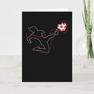 Liebes Herz Fußball Valentinsgeschenk Liebhaber Karte