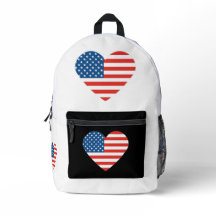 Liebes Herz gestapelt amerikanisches Flaggendesign