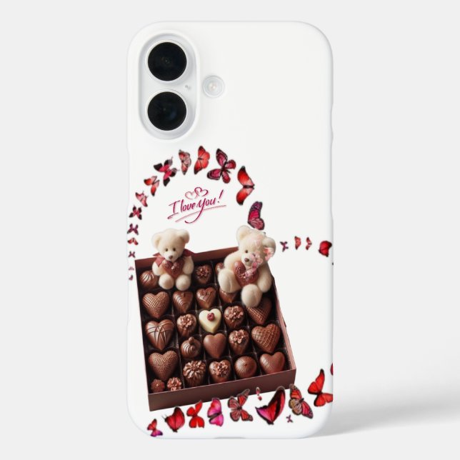 Liebes Herz  iPhone 16 Hülle (Rückseite)
