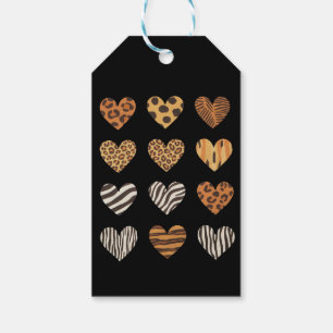 Liebes Herz Leopard Süß Valentinstag  Geschenkanhänger