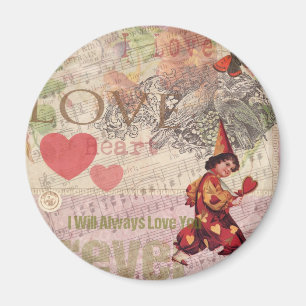 Liebes Herz Schatz Valentinscherub Magnet