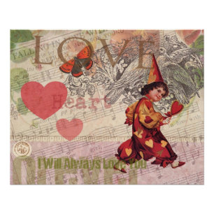 Liebes Herz Schatz Valentinscherub Poster