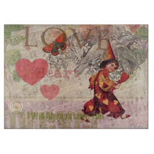 Liebes Herz Schatz Valentinscherub Schneidebrett