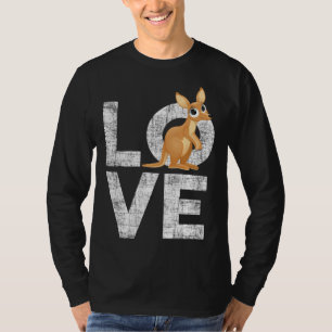 Liebes Känguru Australien Zoowärter Safari Tier T-Shirt