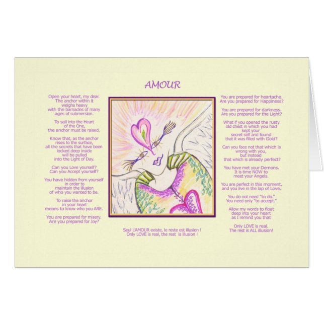 Liebes-Karte (Vorderseite (Horizontal))