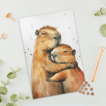 Liebes Kuschel-Capybara-Paar Puzzle