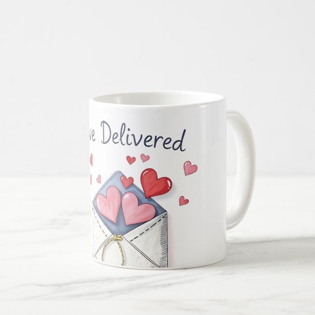 Liebes-Lieferung Tasse (VorderseiteRechts)