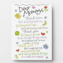 Liebes Mommy Fotoplatte