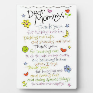 Liebes Mommy Fotoplatte