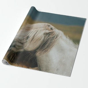 LIEBES PAAR PFERDE GESCHENKPAPIER