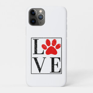 LIEBES PFOTENABDRUCK HUNDEBESITZER HAUSTIERLIEBHAB Case-Mate iPhone HÜLLE