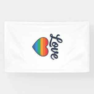 Liebes Regenbogen Herz Stolz Vektor-Shirt-Design_1 Banner