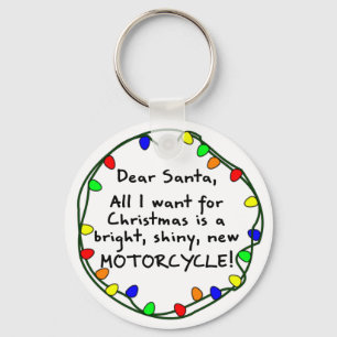 Liebes Sankt-Motorrad Schlüsselanhänger