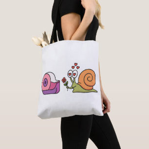 Liebes-Schnecke & Klebeband – Lustiger Kleber Tasche