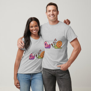 Liebes-Schnecke & Klebeband – Süßer Lustiger Aufkl T-Shirt