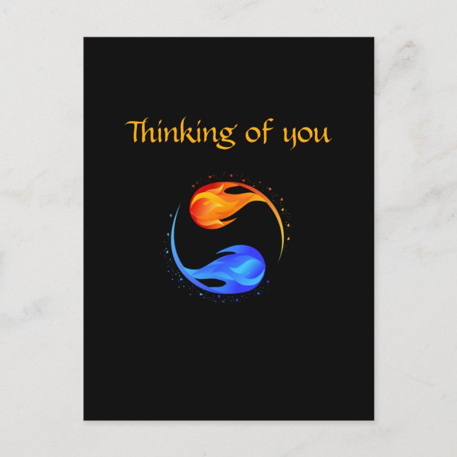 Liebes Symbol- Postkarte (Vorderseite)