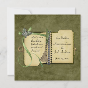 Liebes Tagebuch Vintag Save the Date